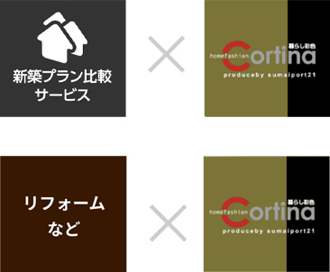 家づくりに、すまいポート21の設計コンペをご利用いただく方は「設計コンペインテリアコーディネートコース」、リフォームや、他の建築会社をお選びいただいた方にもインテリアコーディネートサービス